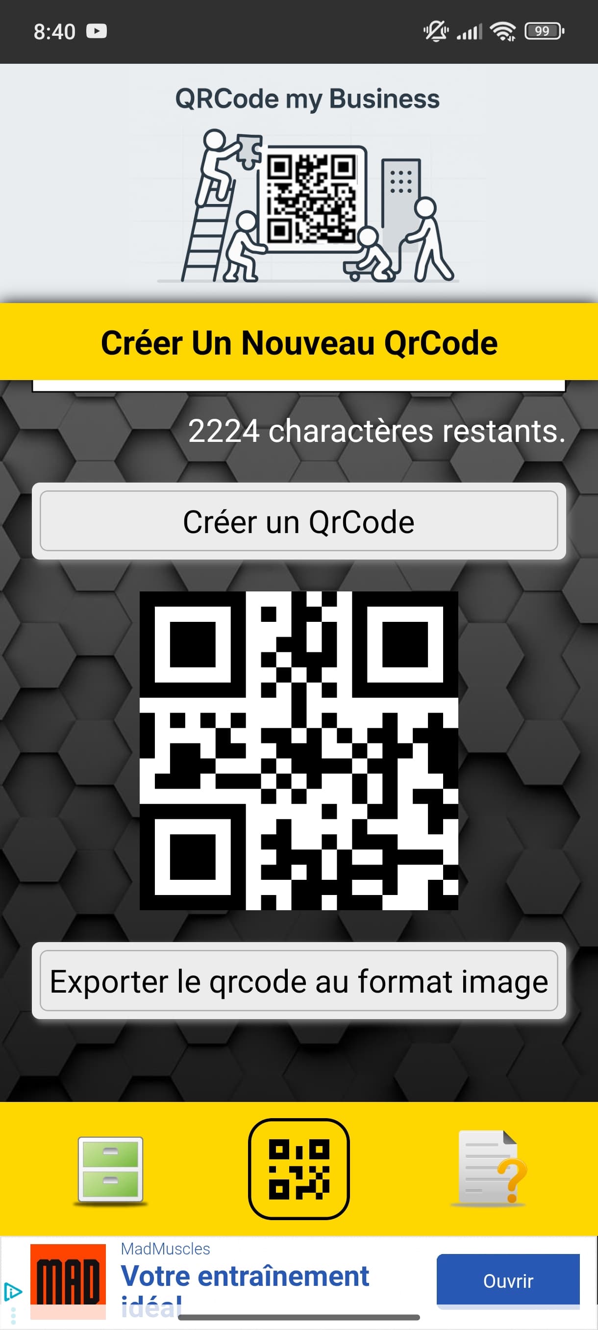 photo de l'application Qrcode My Business