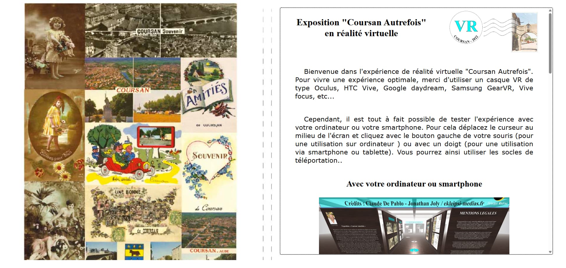 photo du site web Coursan Autrefois
