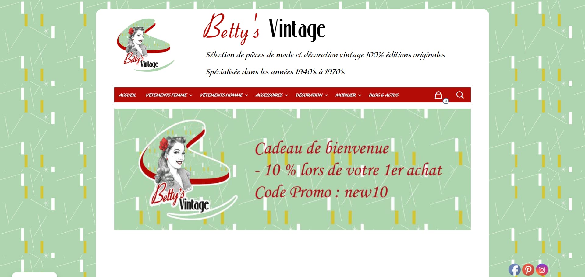 photo du site Betty's Vintage