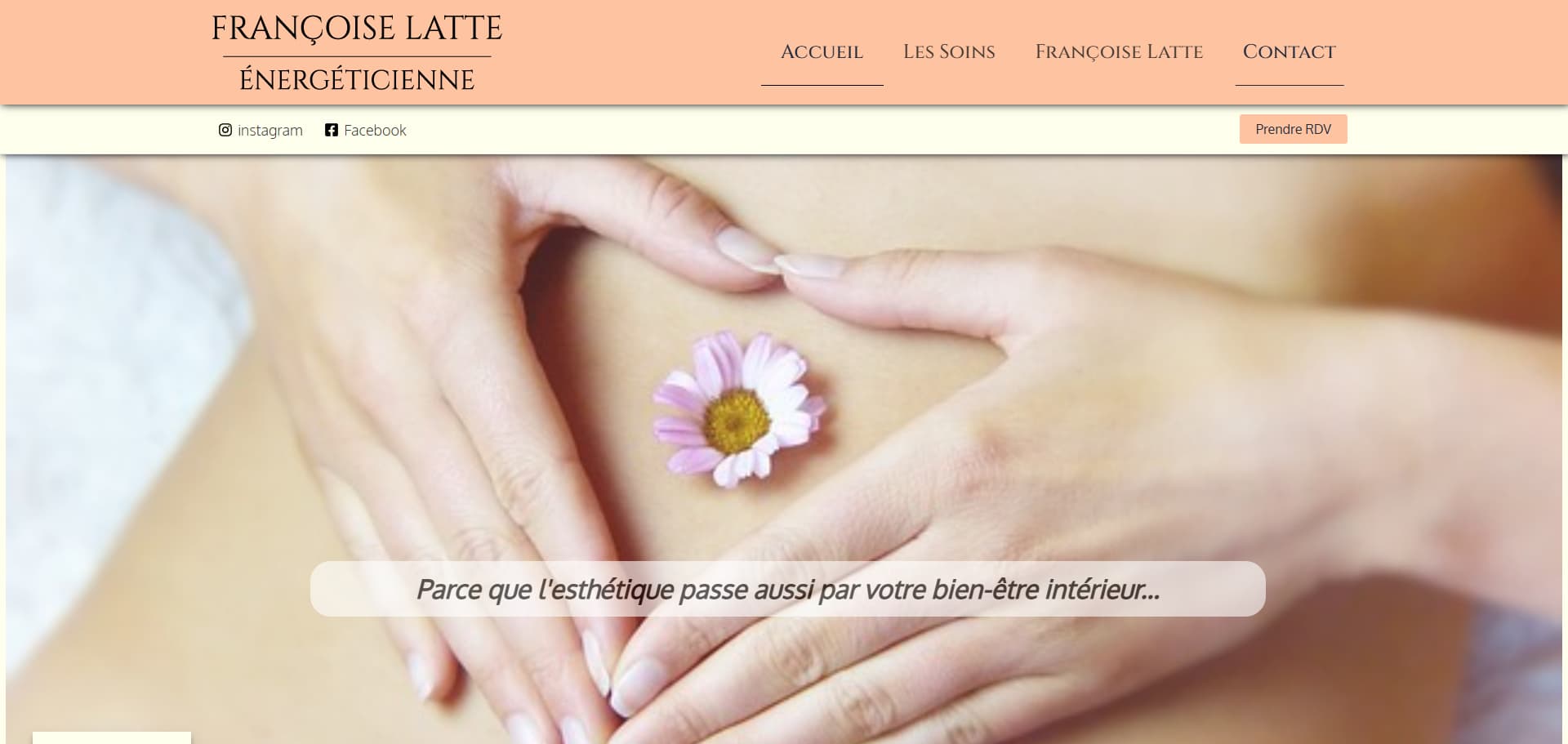 photo du site web Françoise Latte énergéticienne