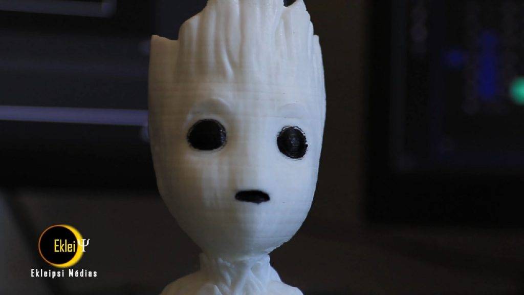 tête de Groot imprimée en 3D