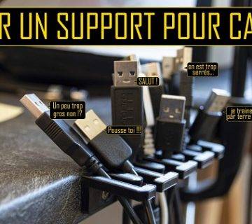 support pour câbles imprimé en 3d