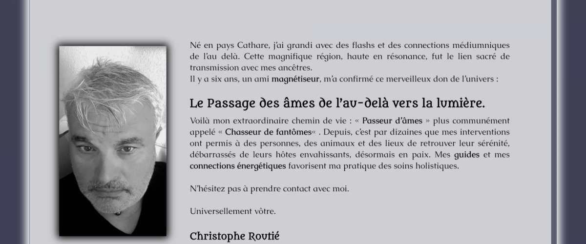 site web de Christophe Routié
